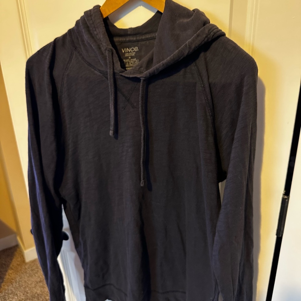 Vince Men's Dark Blue Hoodie